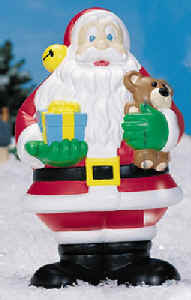 18 inch Santa Claus by General Foam Plastics Corp - Item Number GF C3580 - Illuminated
